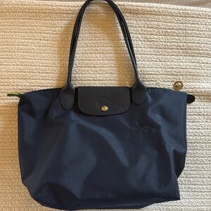 Navy Longchamp Shoulder Bag